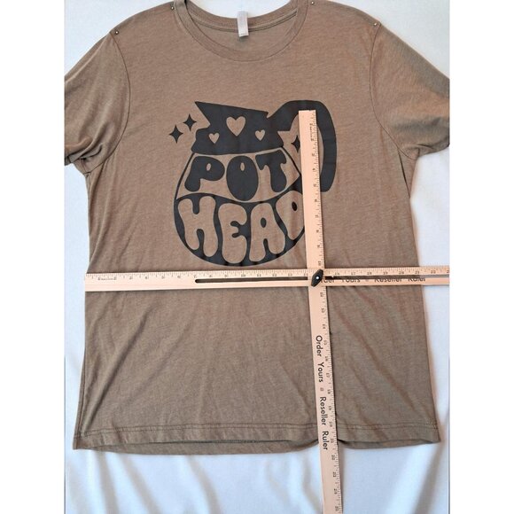 Pothead Coffee Lover Funny Unisex Short Sleeve Tee - Picture 7 of 10